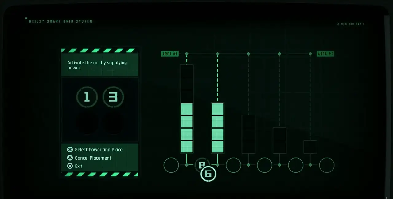 Stellar Blade rail power supply node screenshot