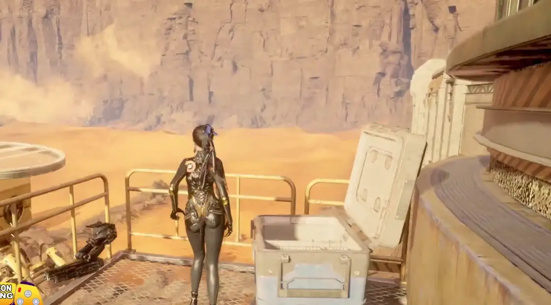 Stellar Blade Great Desert open-zone collectible sweep screenshot